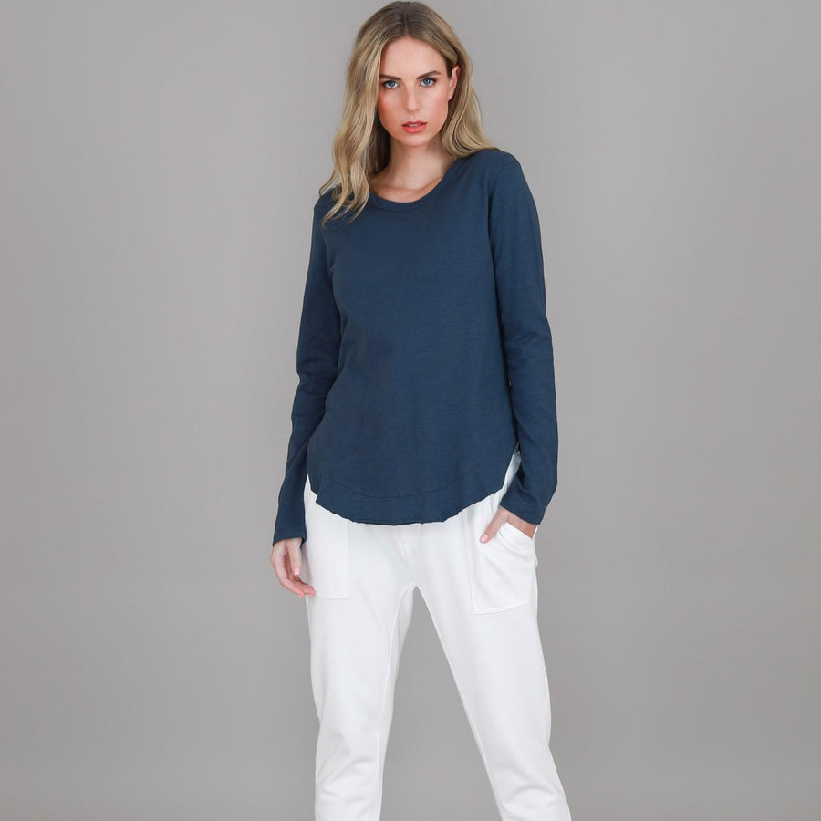 Mosman Curved Hem Long Sleeve T Shirt size guide