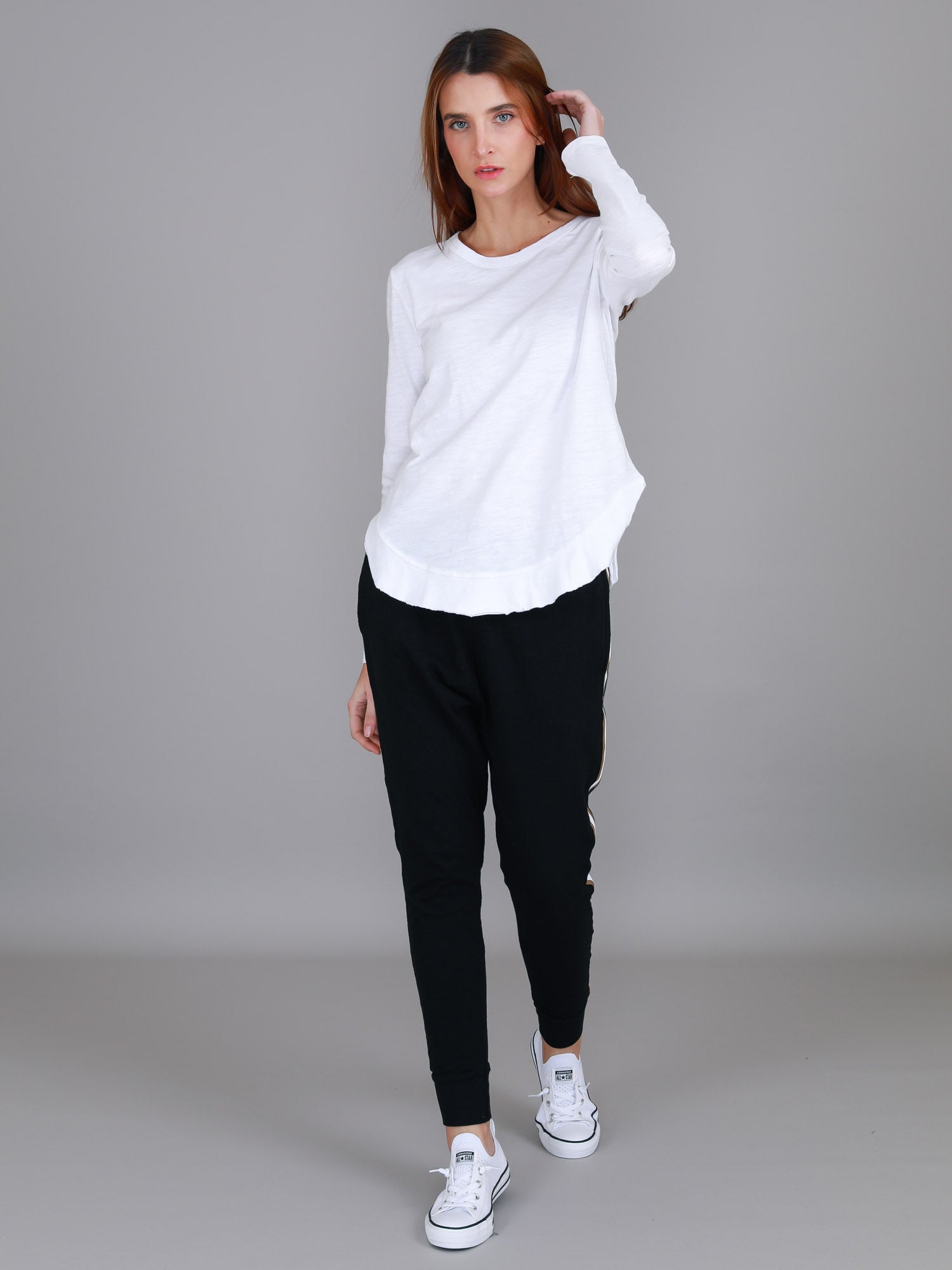 long sleeve t shirt women #color_white