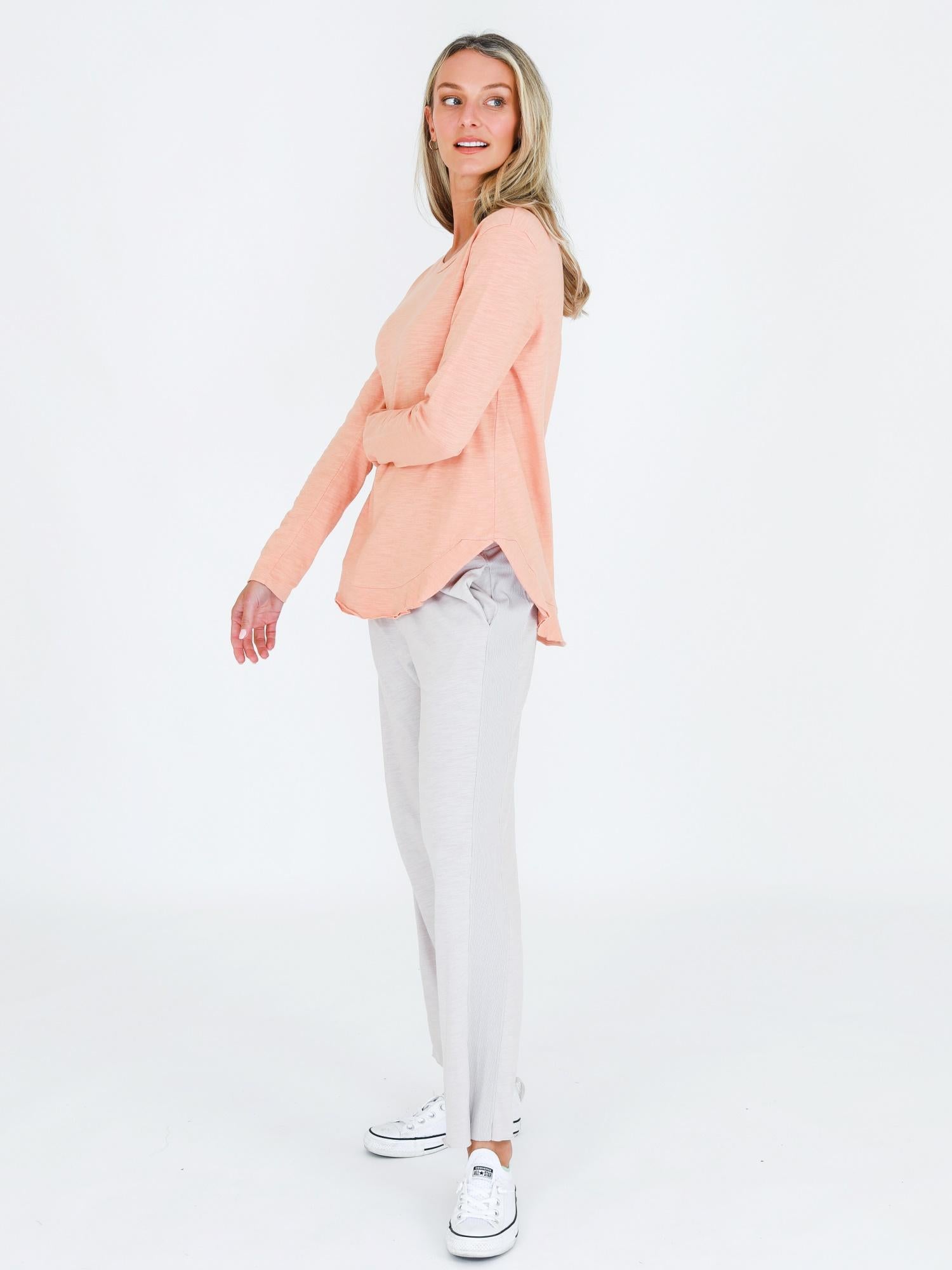 women t shirt #color_apricot