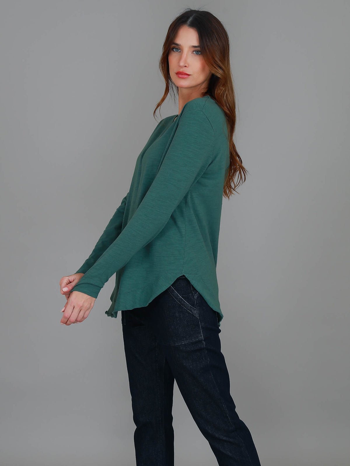 amazon green crew neck tee