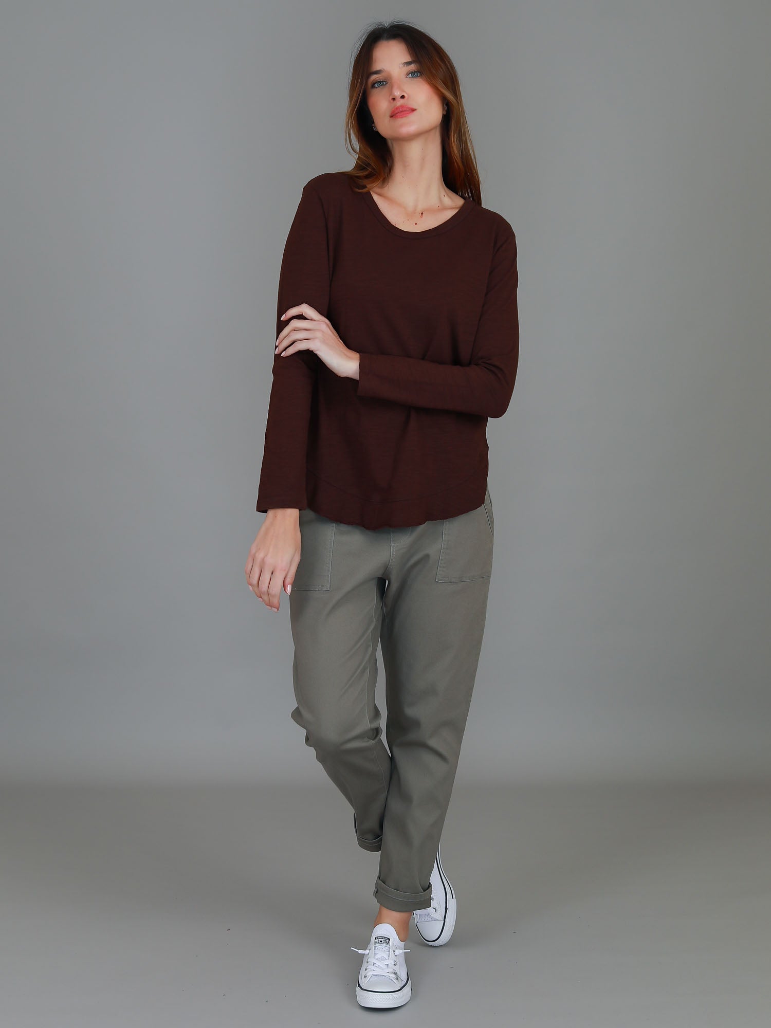 chocolate brown tshirt #color_cocoa