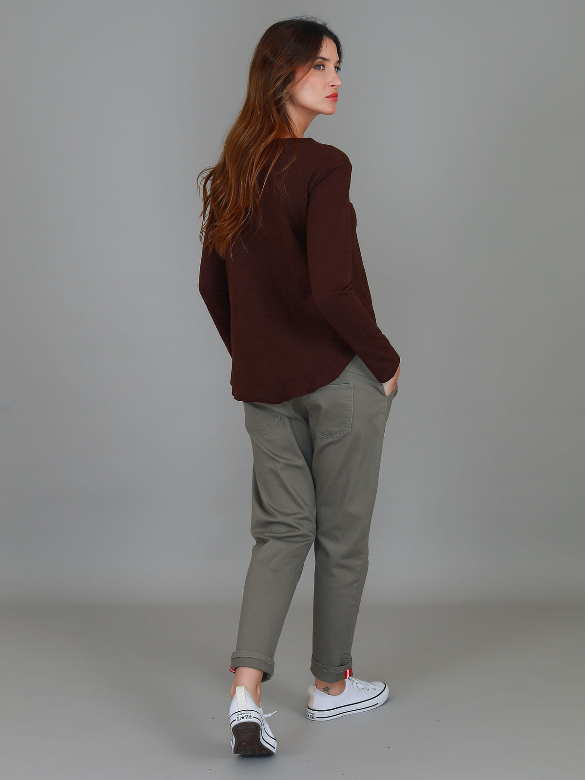 cocoa crew neck tee