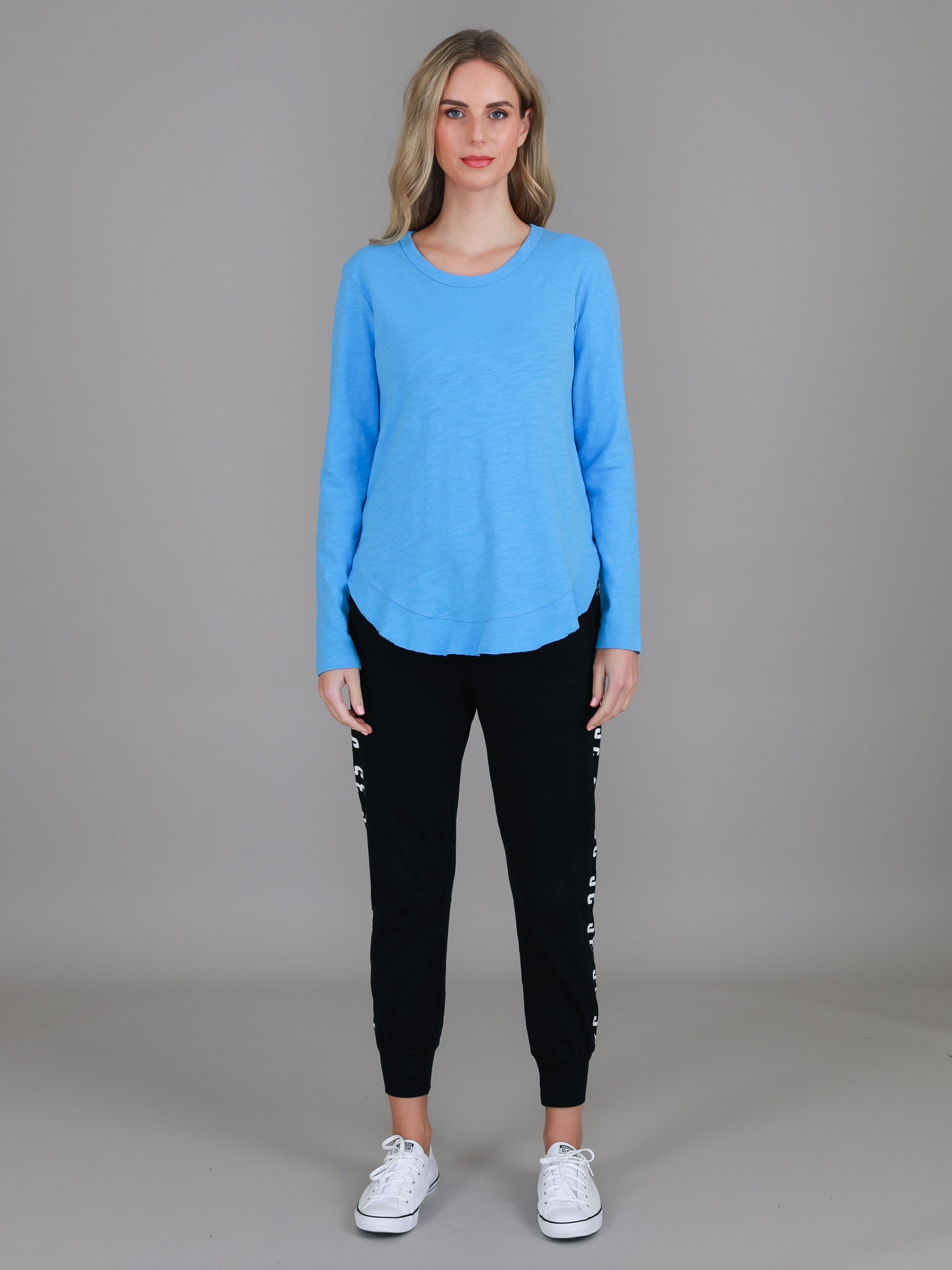 blue long sleeve t shirt #color_pacific blue