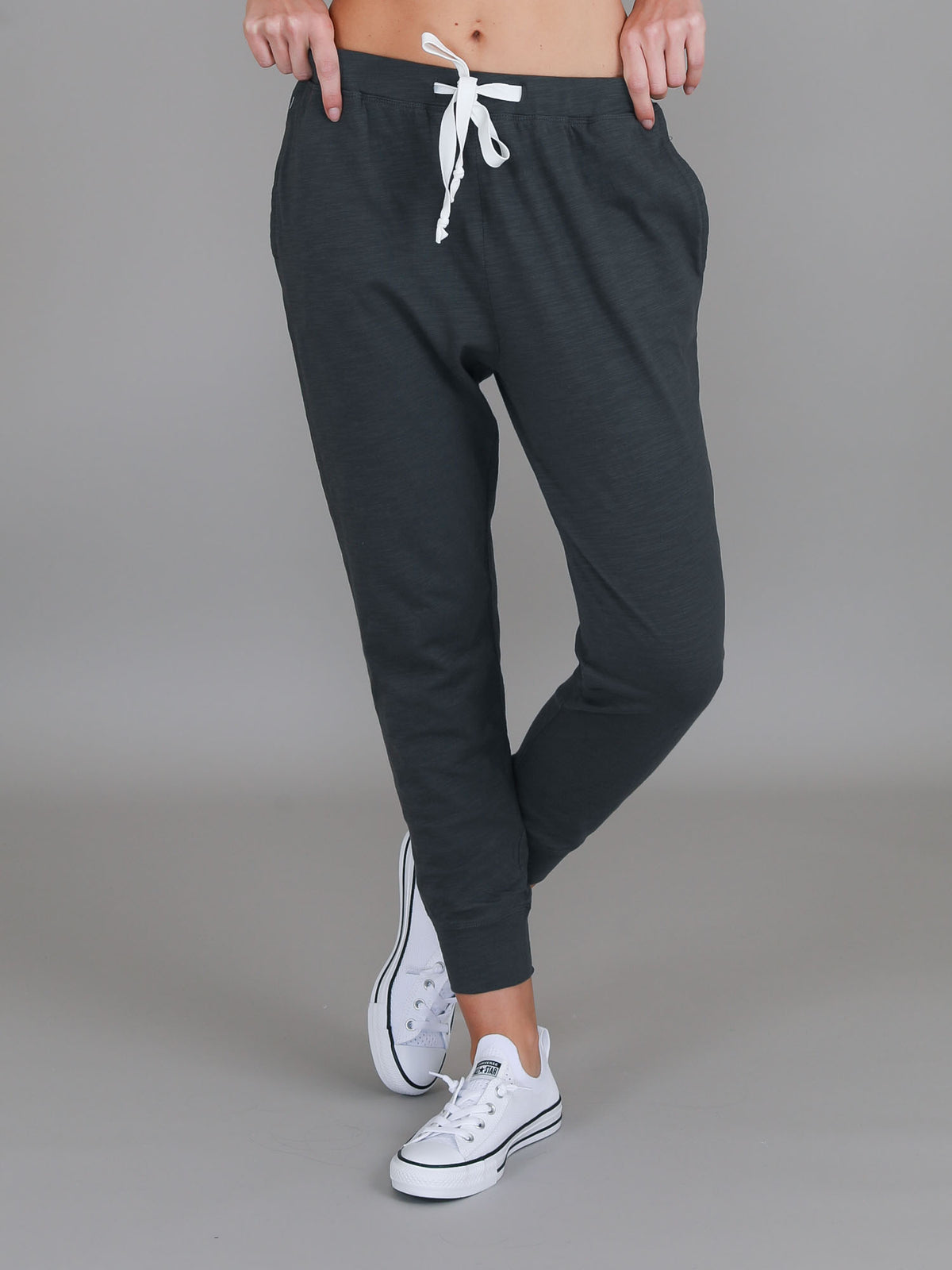 grey trackpants