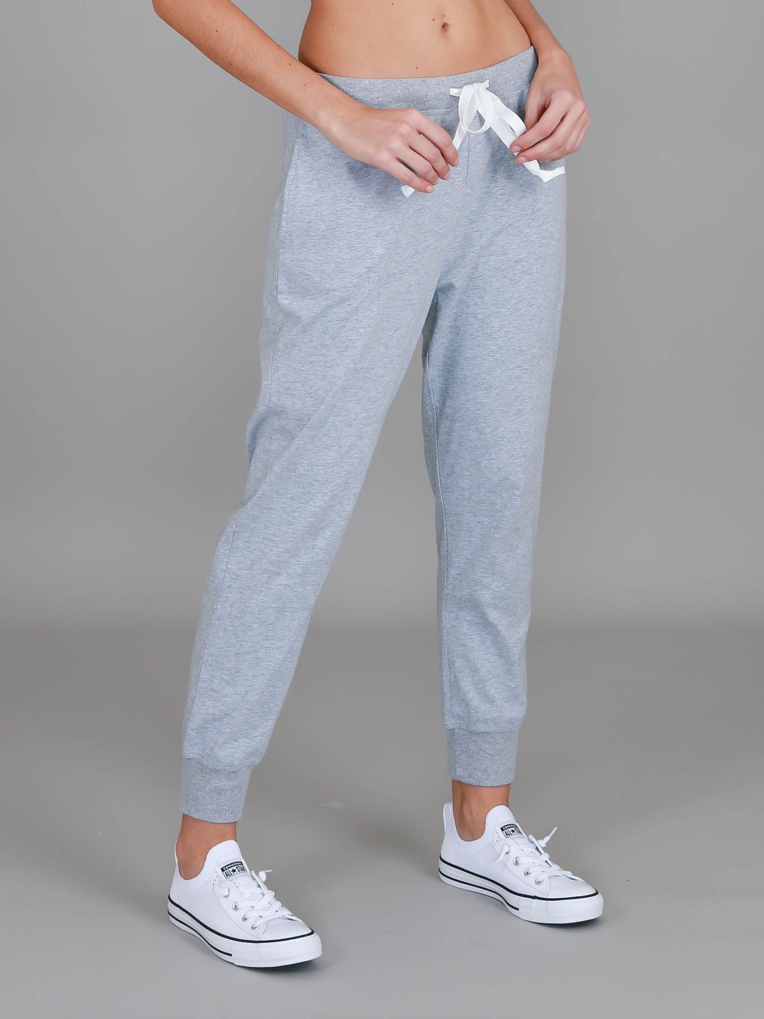 womens grey track pants #color_grey marle