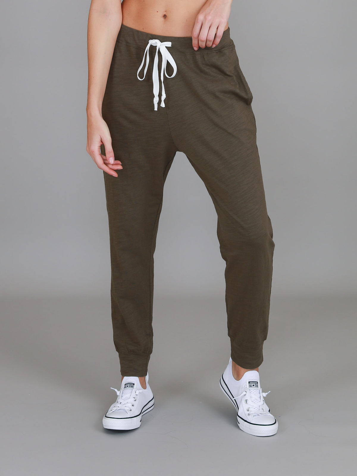 khaki joggers