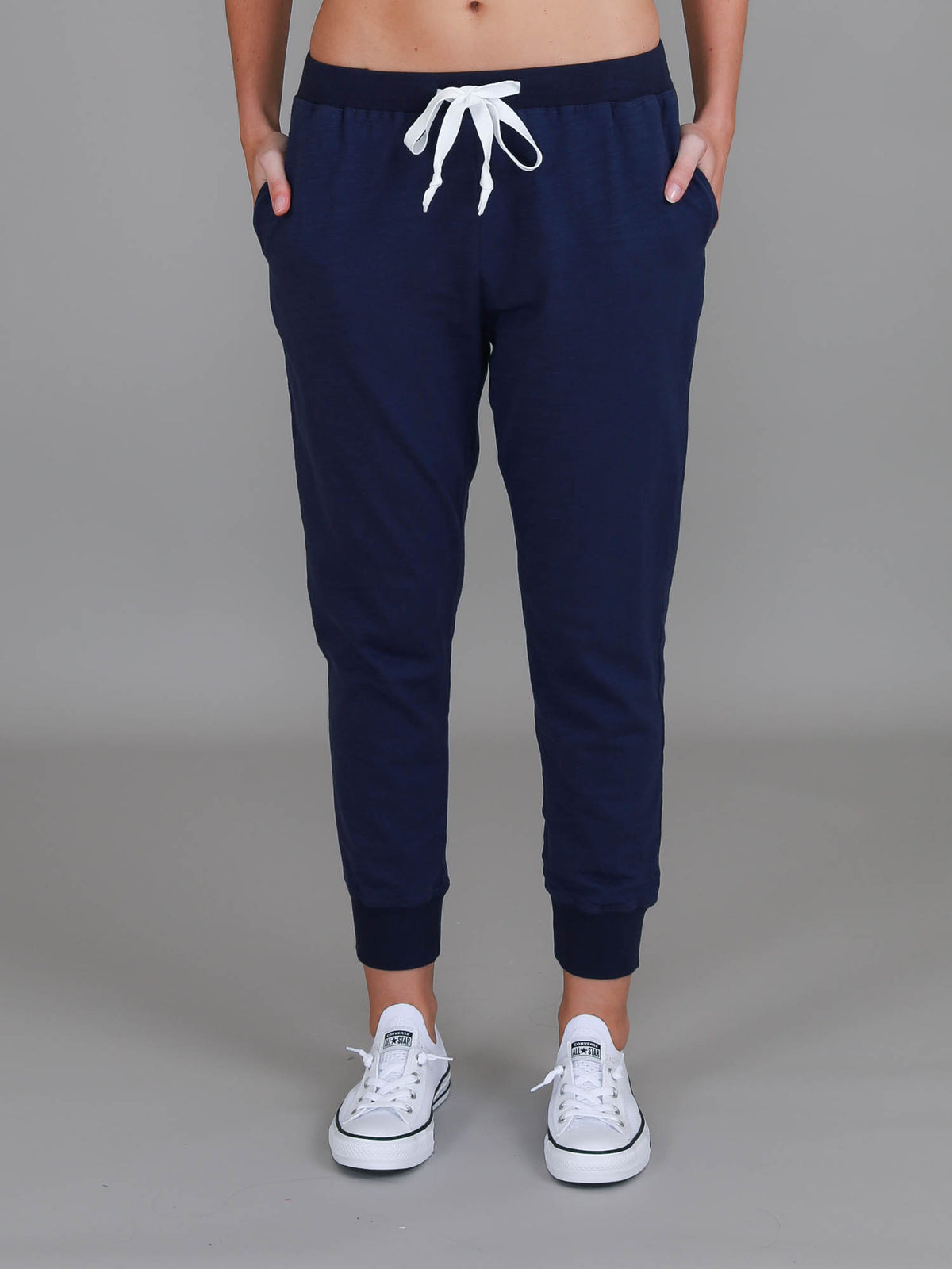 navy joggers womens