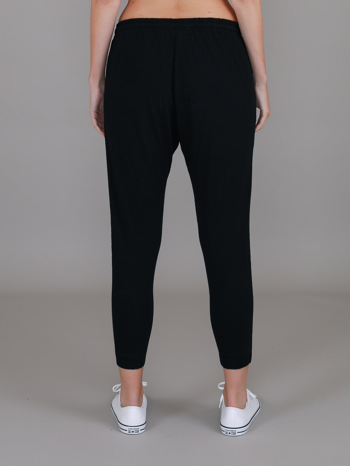ladies black joggers