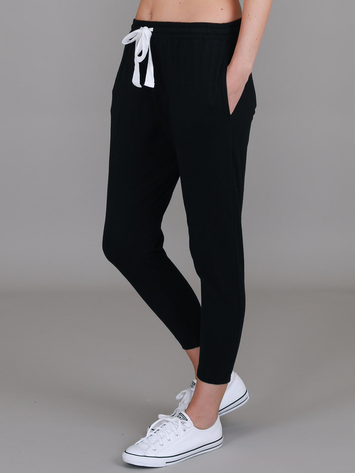 black joggers
