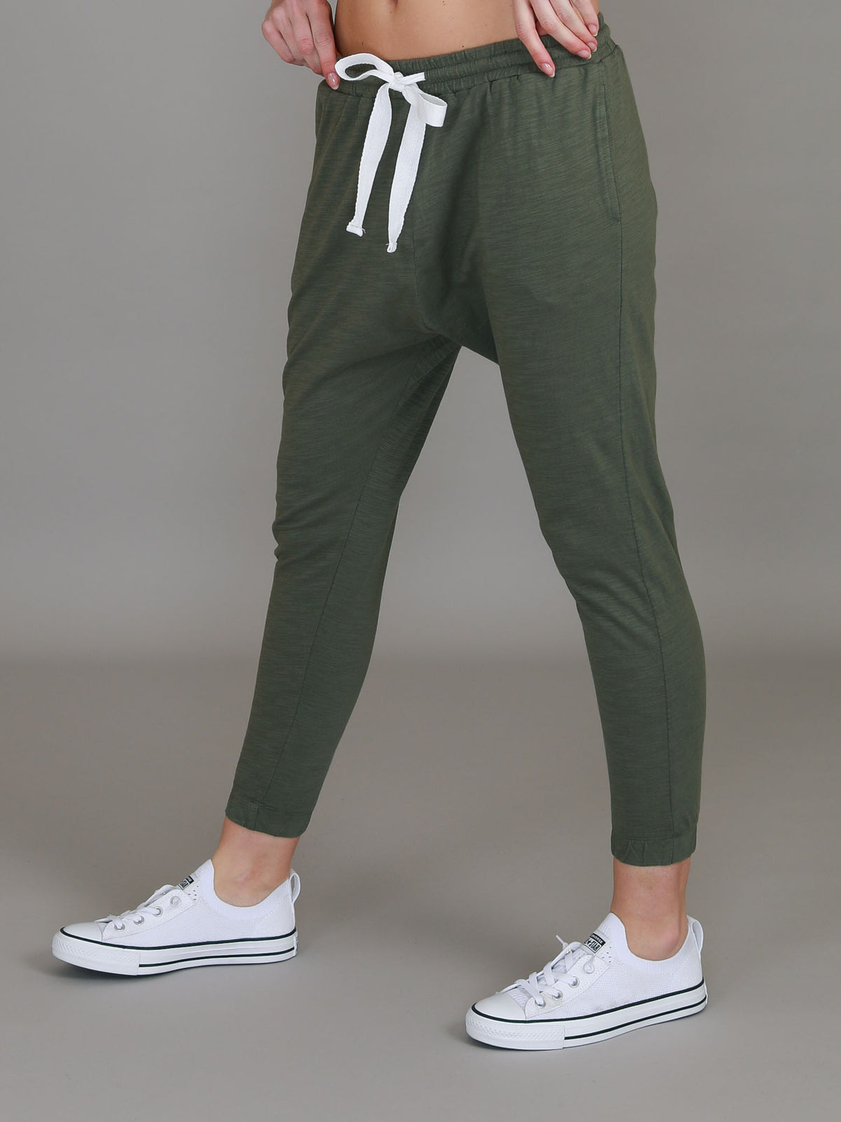 green tracksuit pants