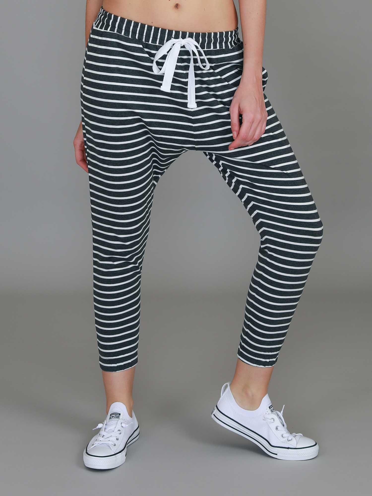 light grey track pants #color_charcoal stripe