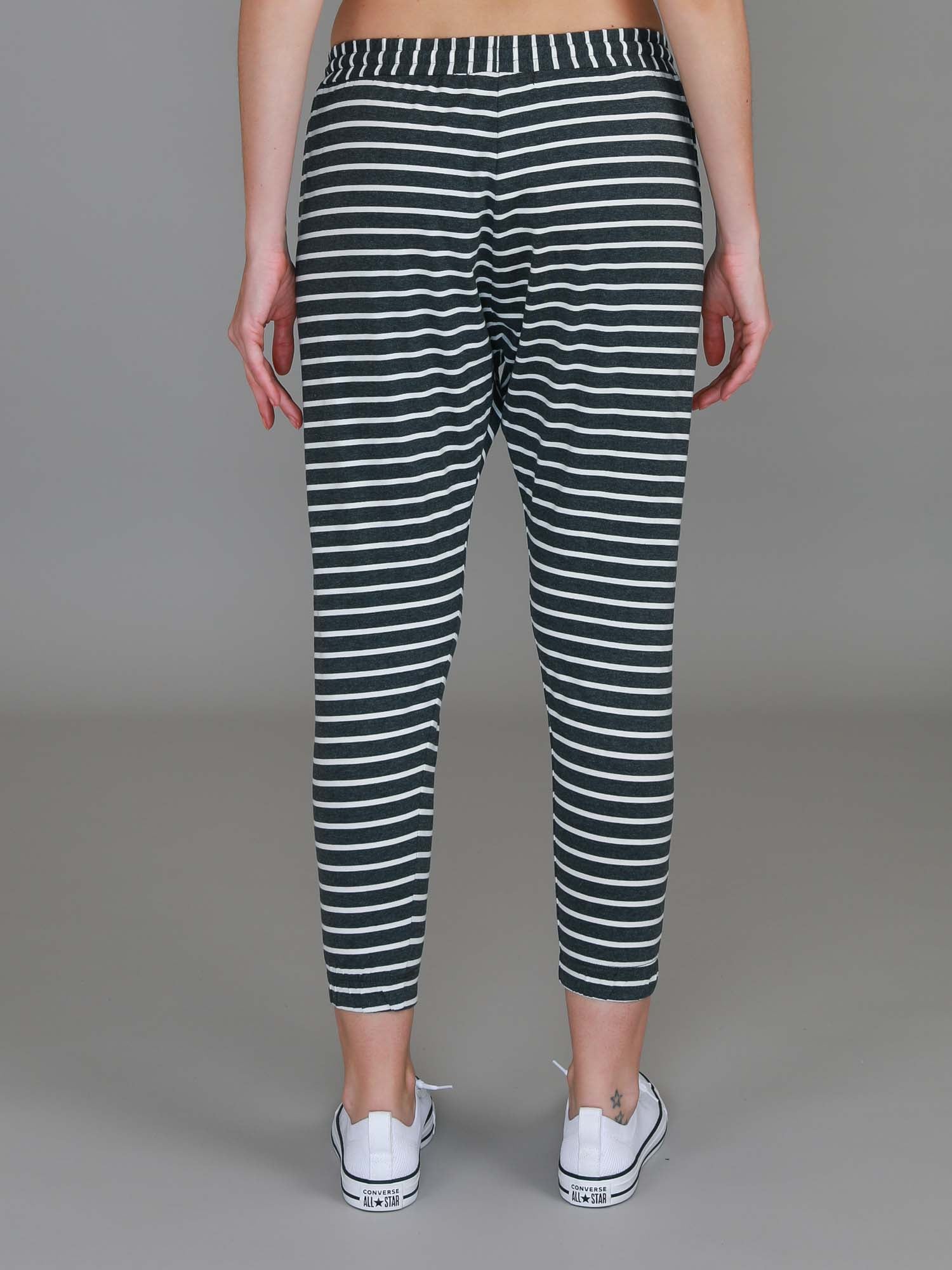 womens grey trackpants #color_charcoal stripe