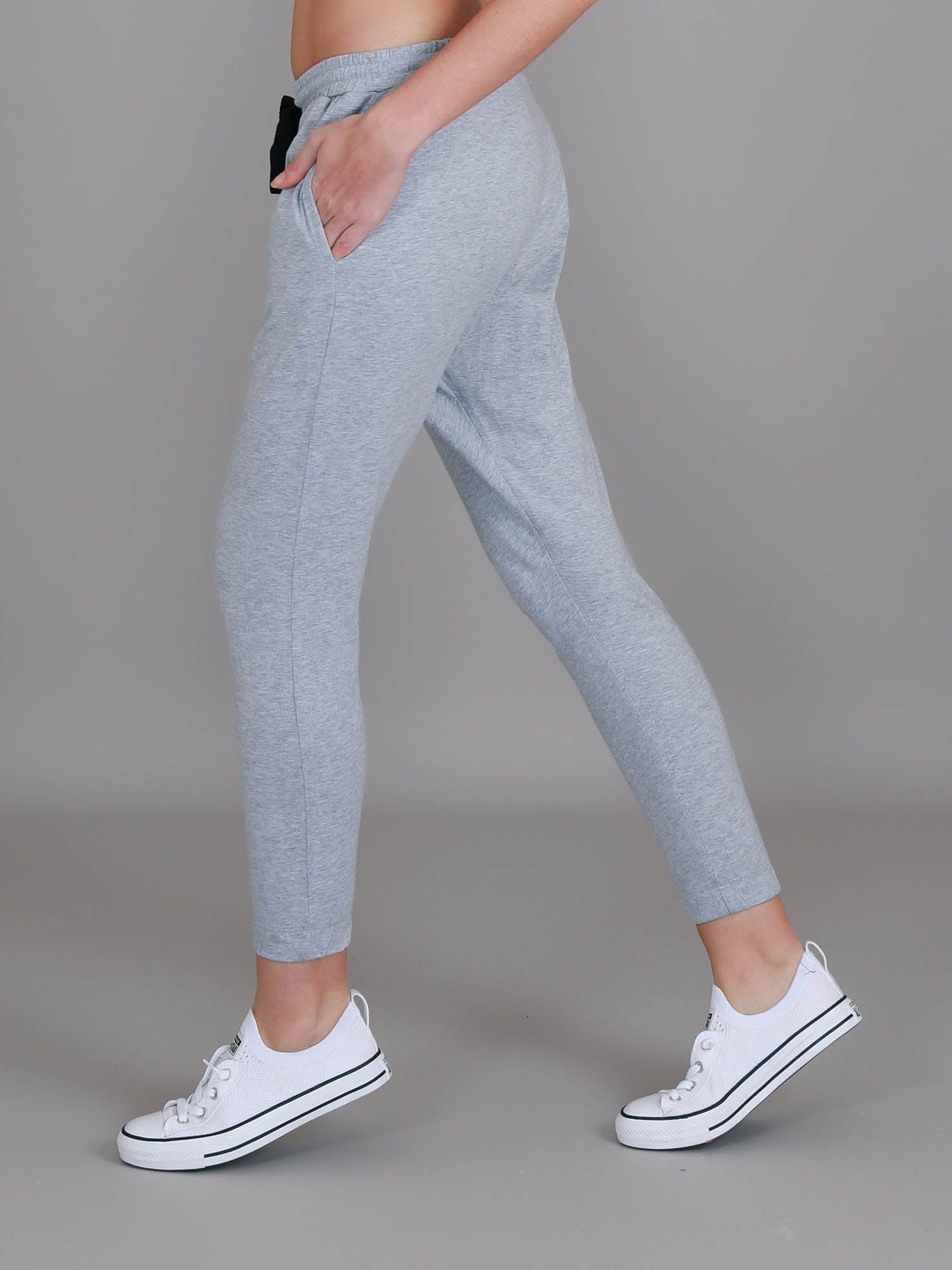 joggers for petite women #color_grey marle