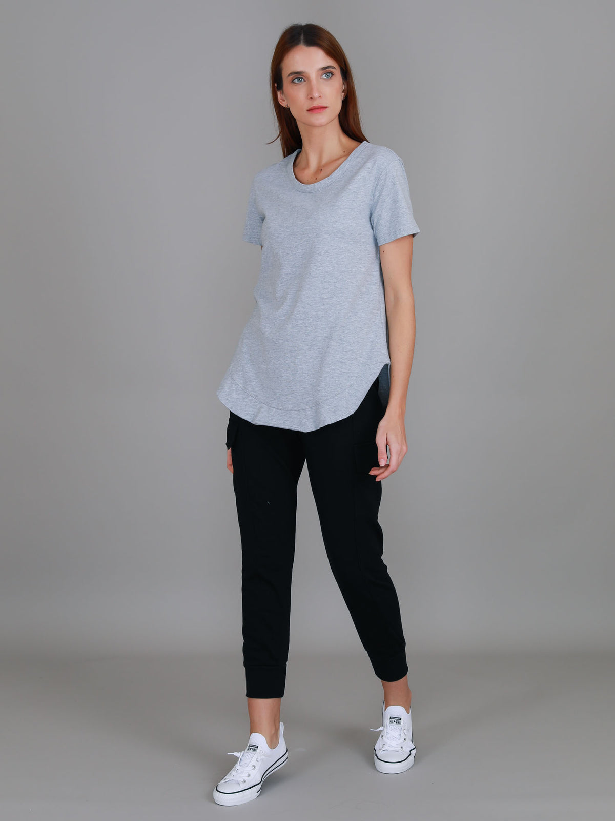 light grey tee women