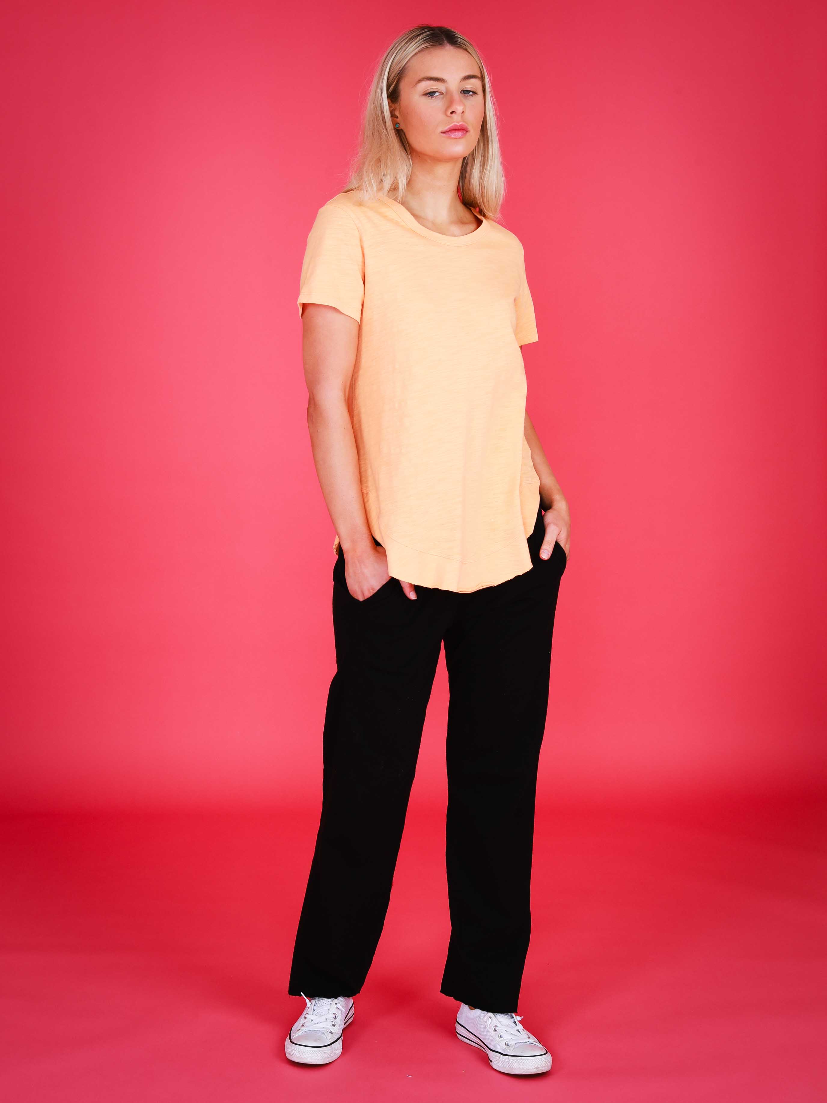 womens comfy t shirts #color_melon