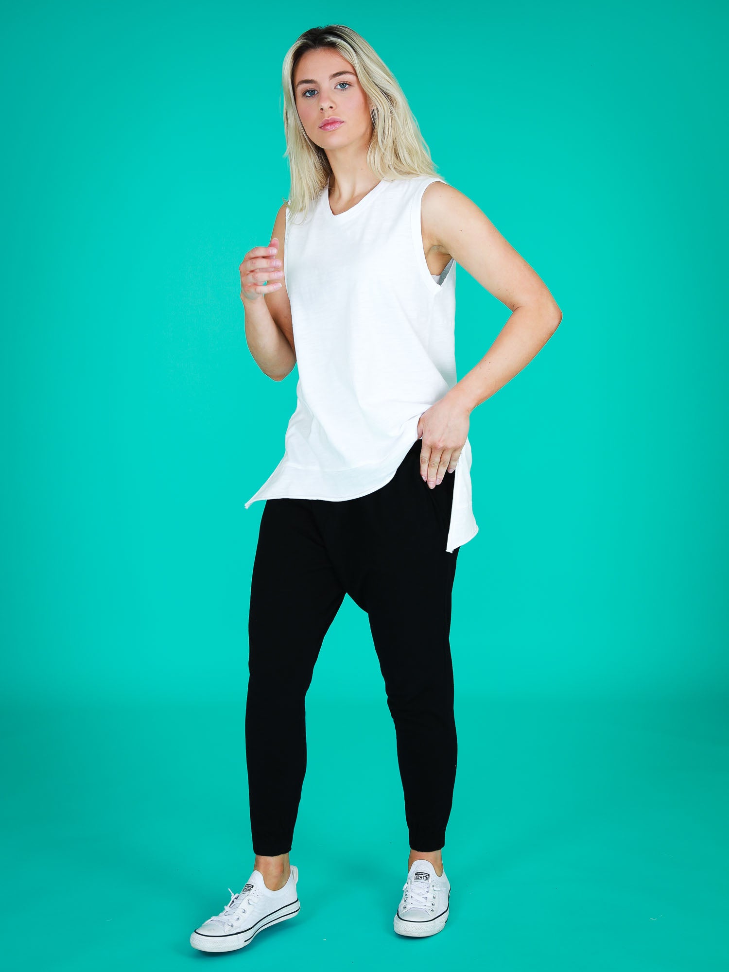 white singlet top womens #color_white
