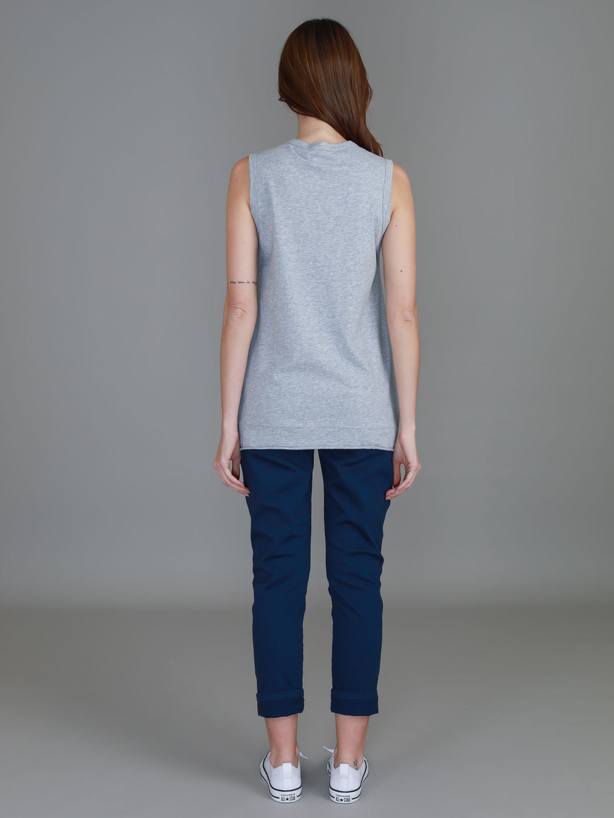 grey marle sleeveless tank