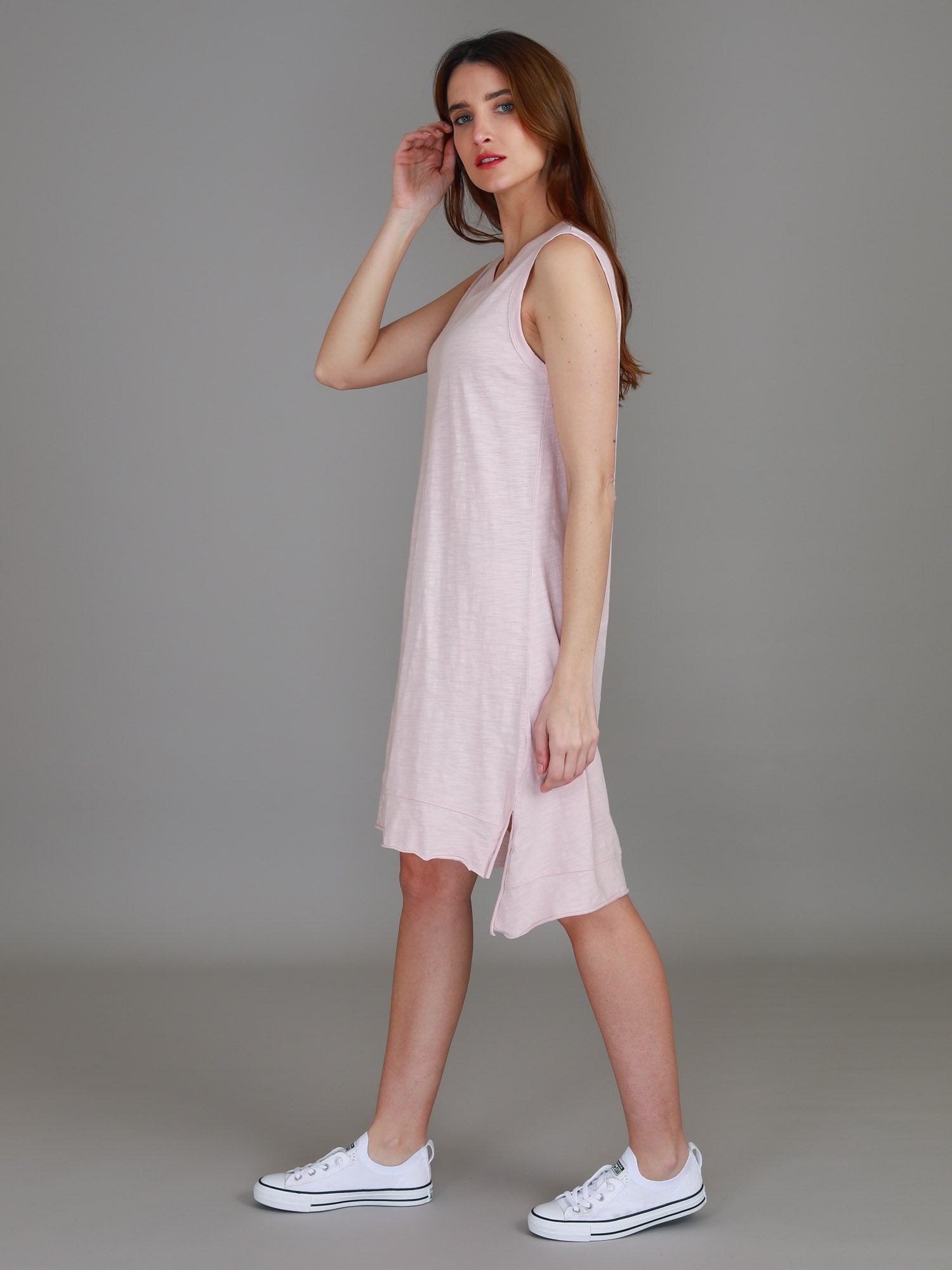 casual midi dress #color_blush marle