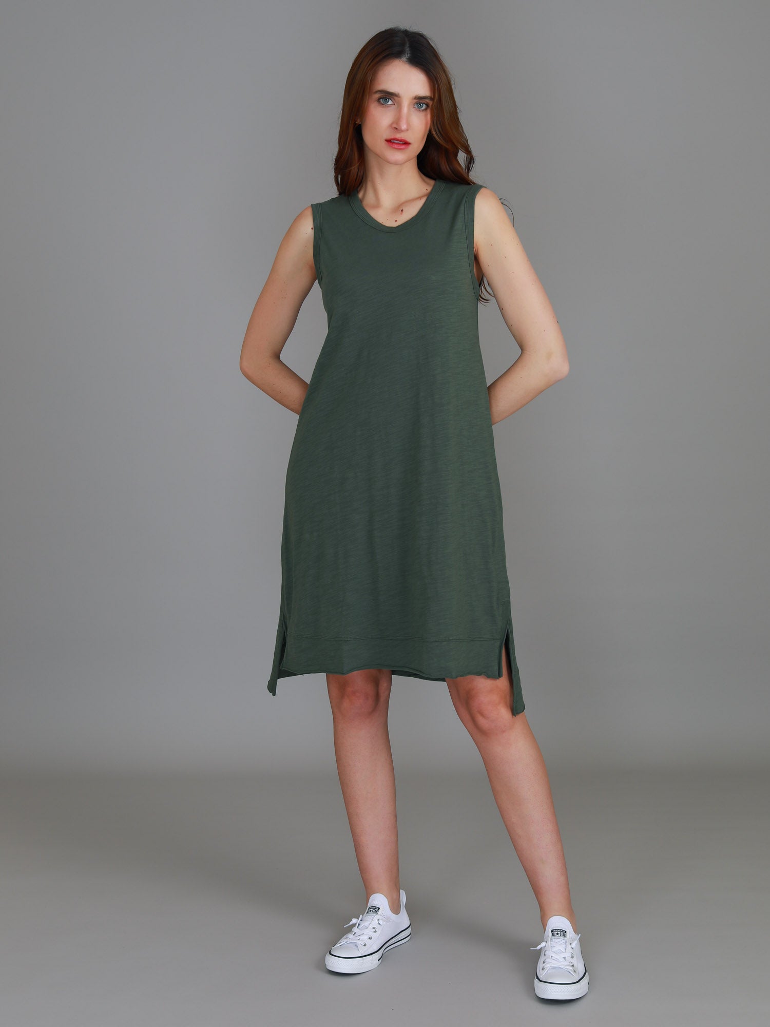 dark green dresses #color_khaki