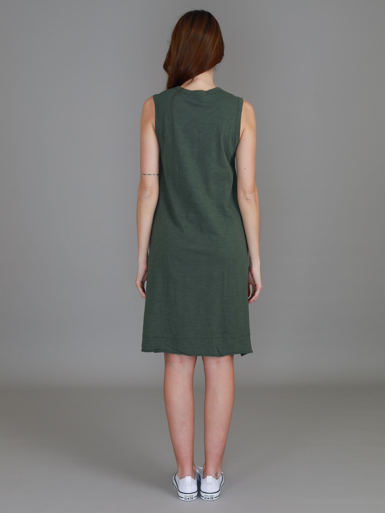 deep green dress #color_khaki