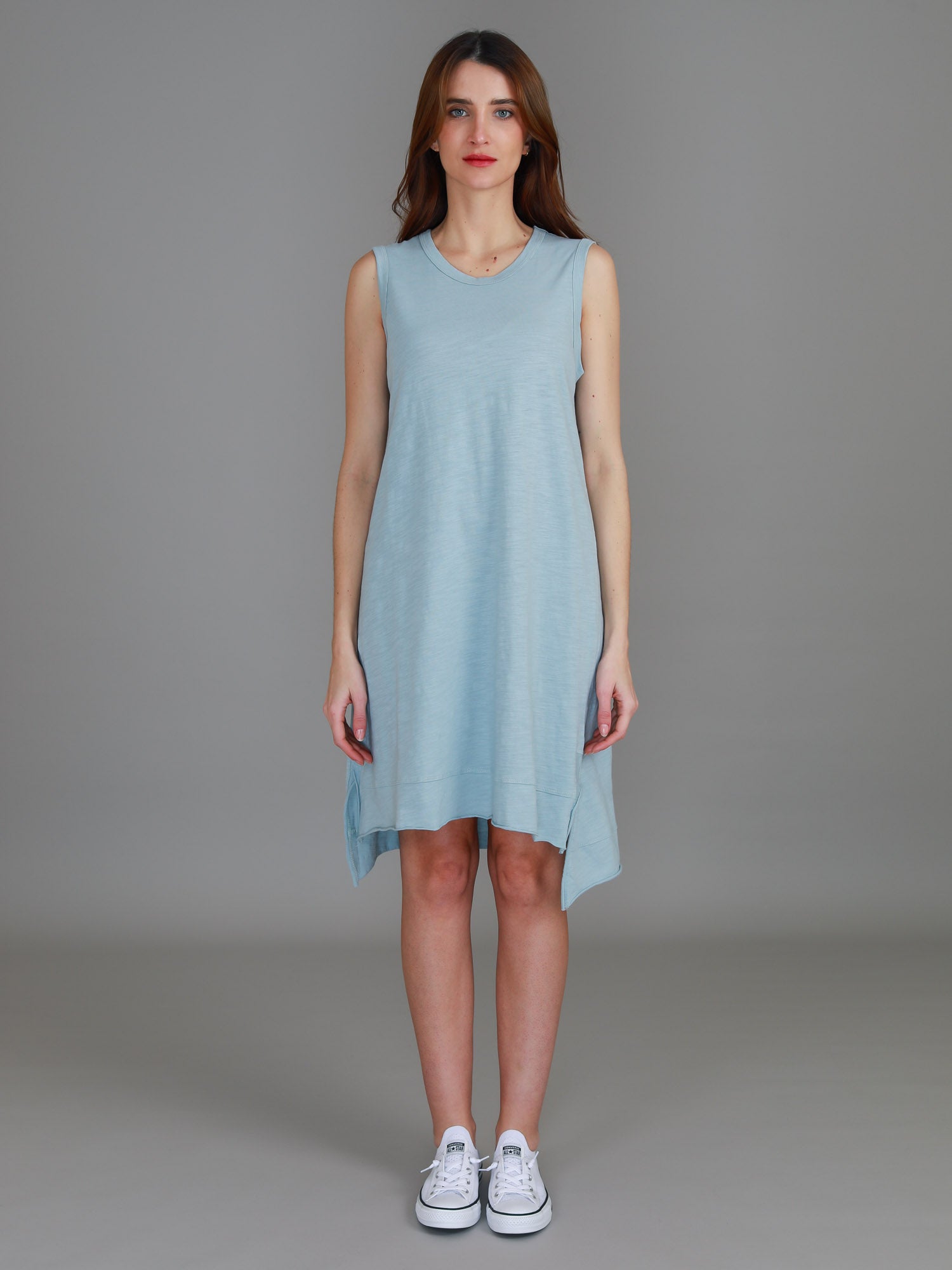 pale blue dress #color_mint blue