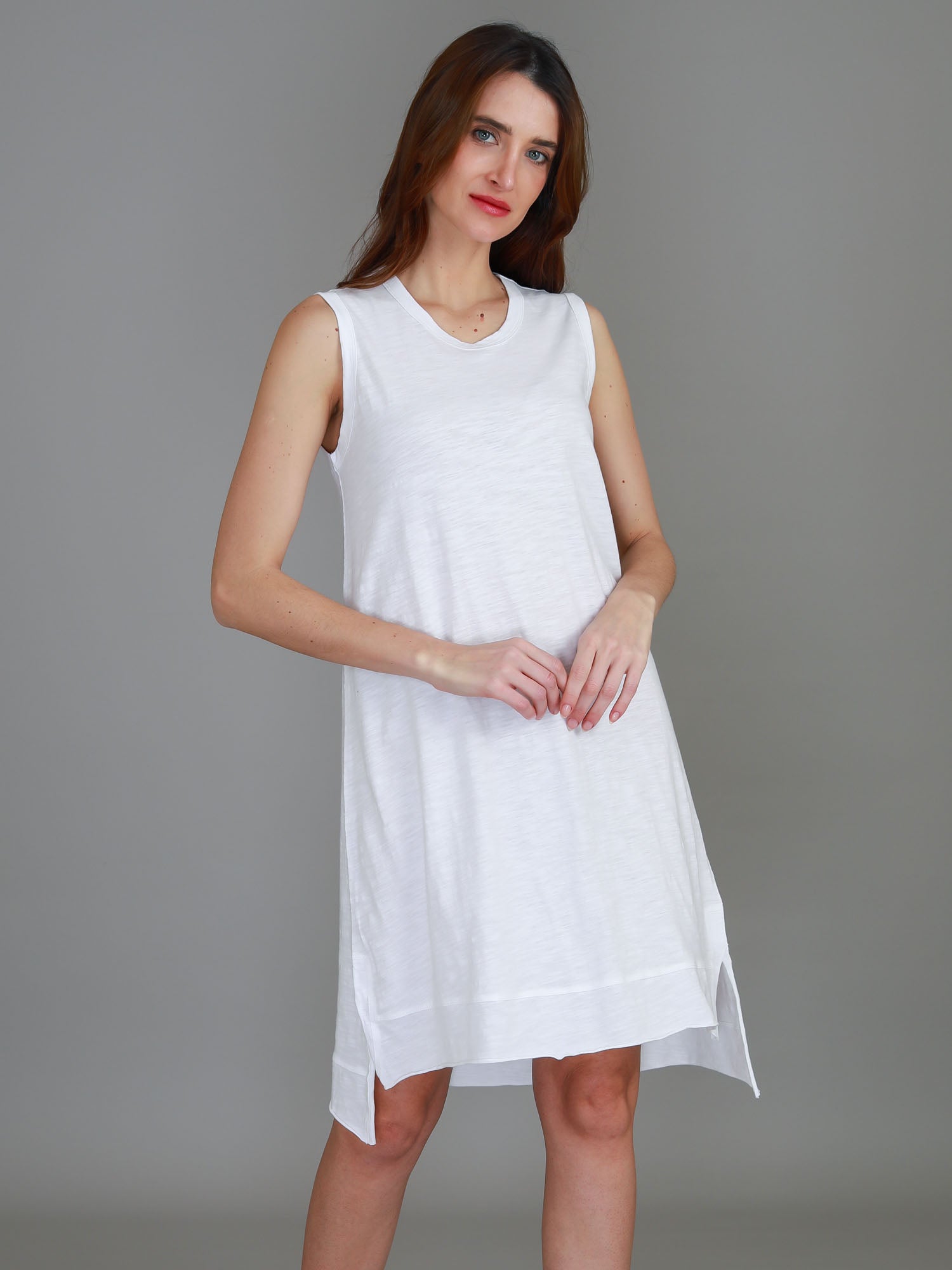 casual white dress #color_white