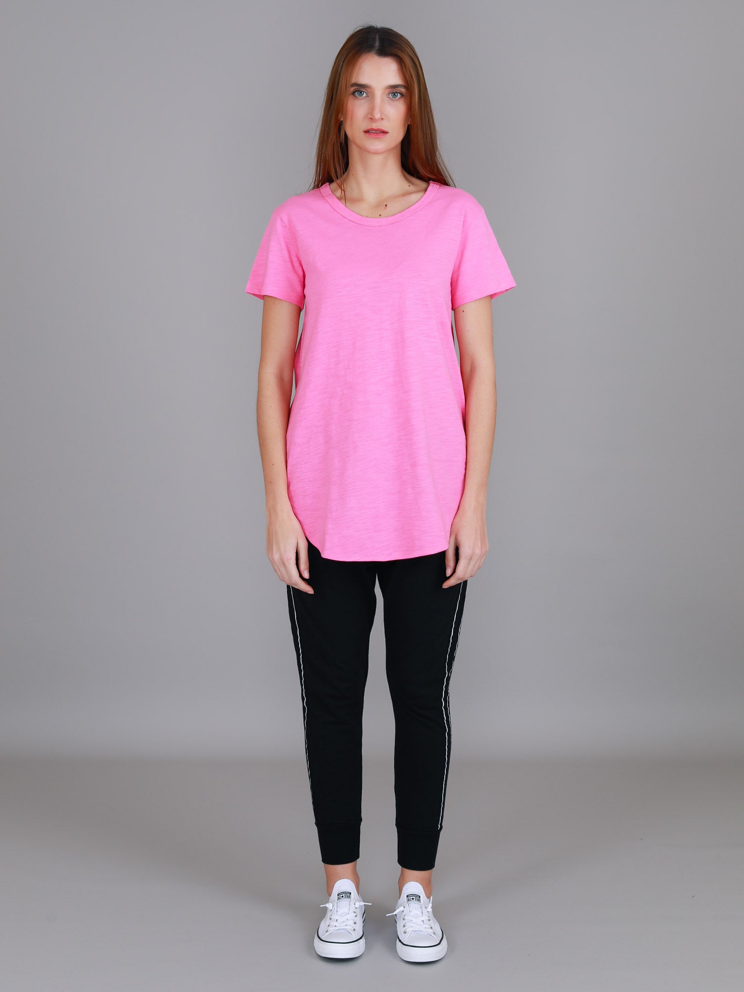 light pink t shirt #color_barbie pink