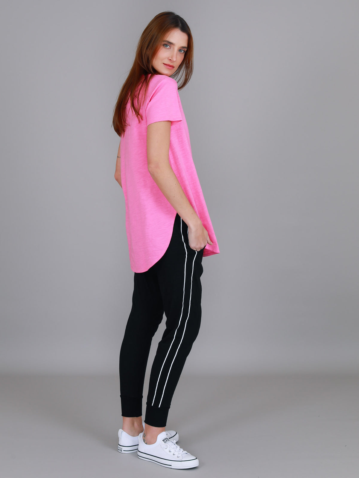 pink cotton t shirt