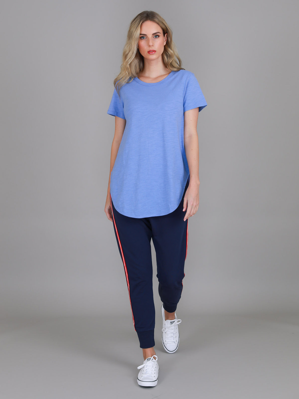 purple longline t shirt