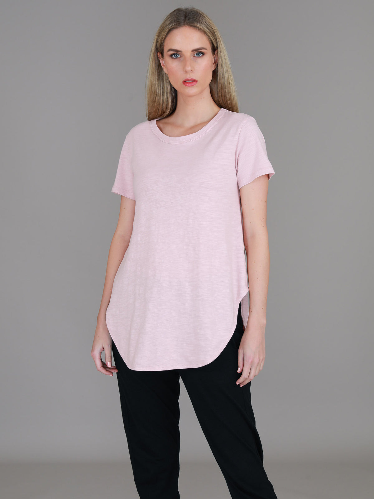 blush pink t shirt