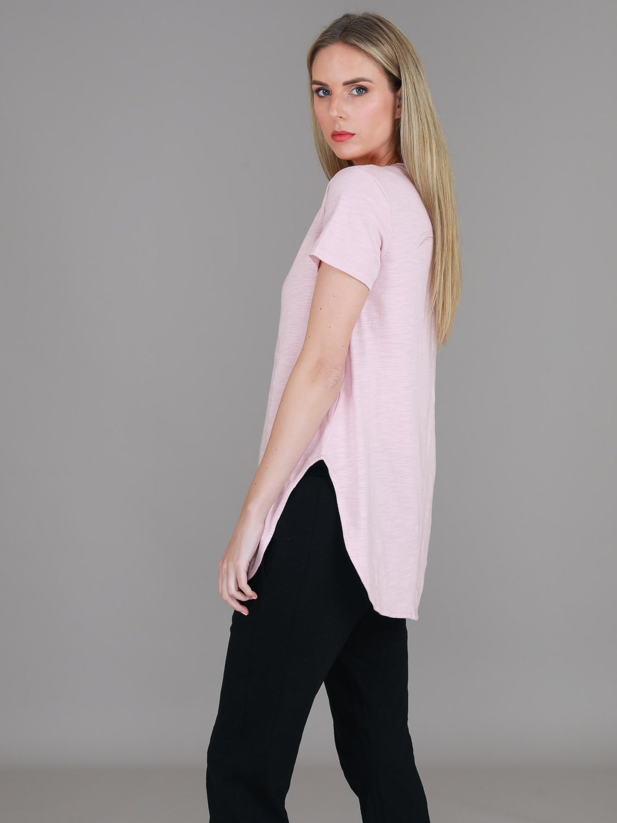 blush pink tee women