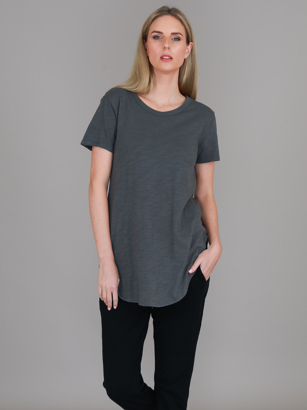 grey t shirt women