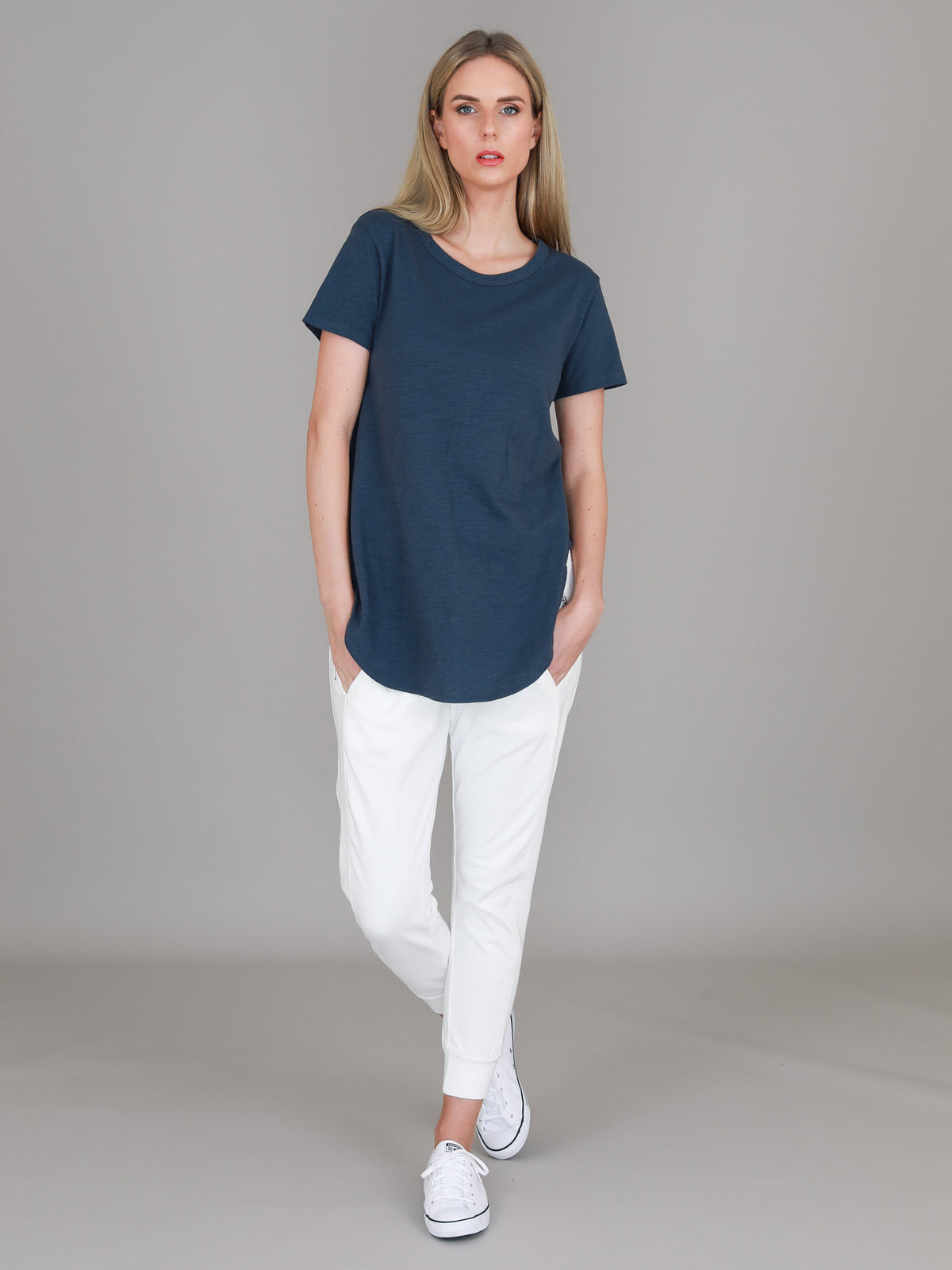 navy longline t shirt