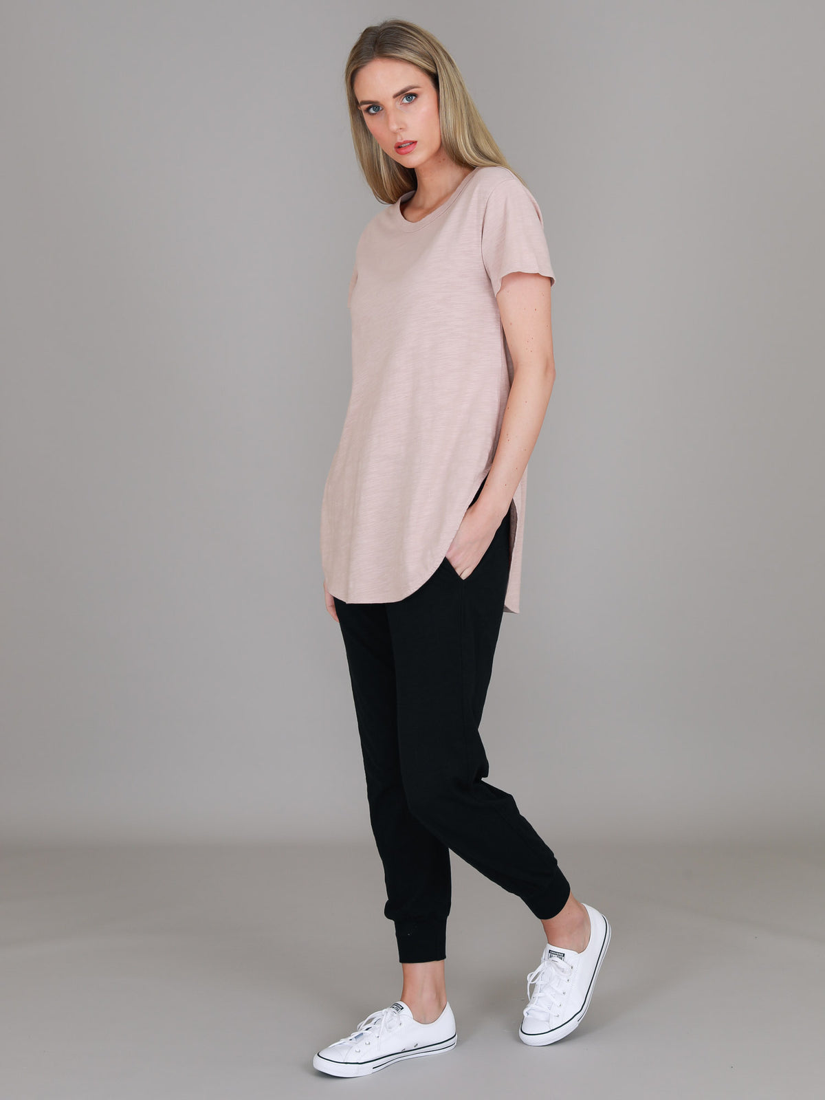 tan cotton t shirt