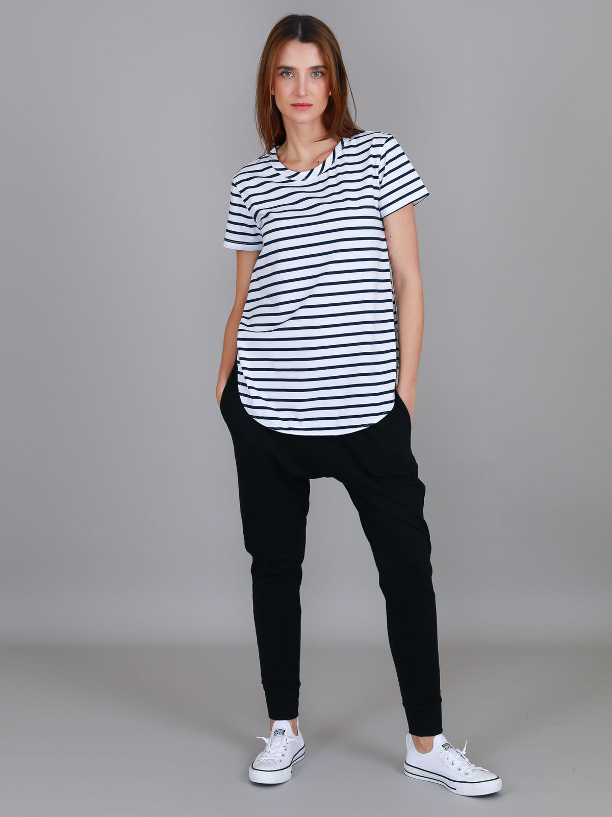 striped tee women