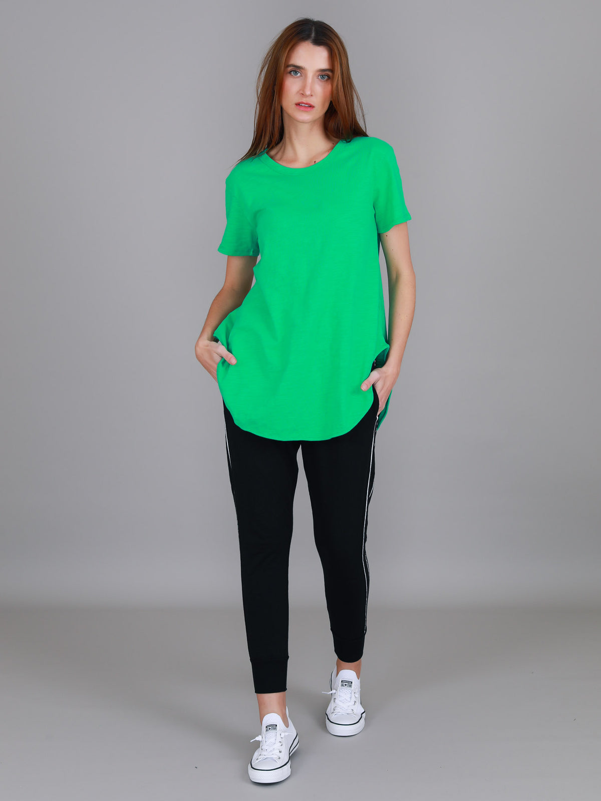 dark green cotton t shirt