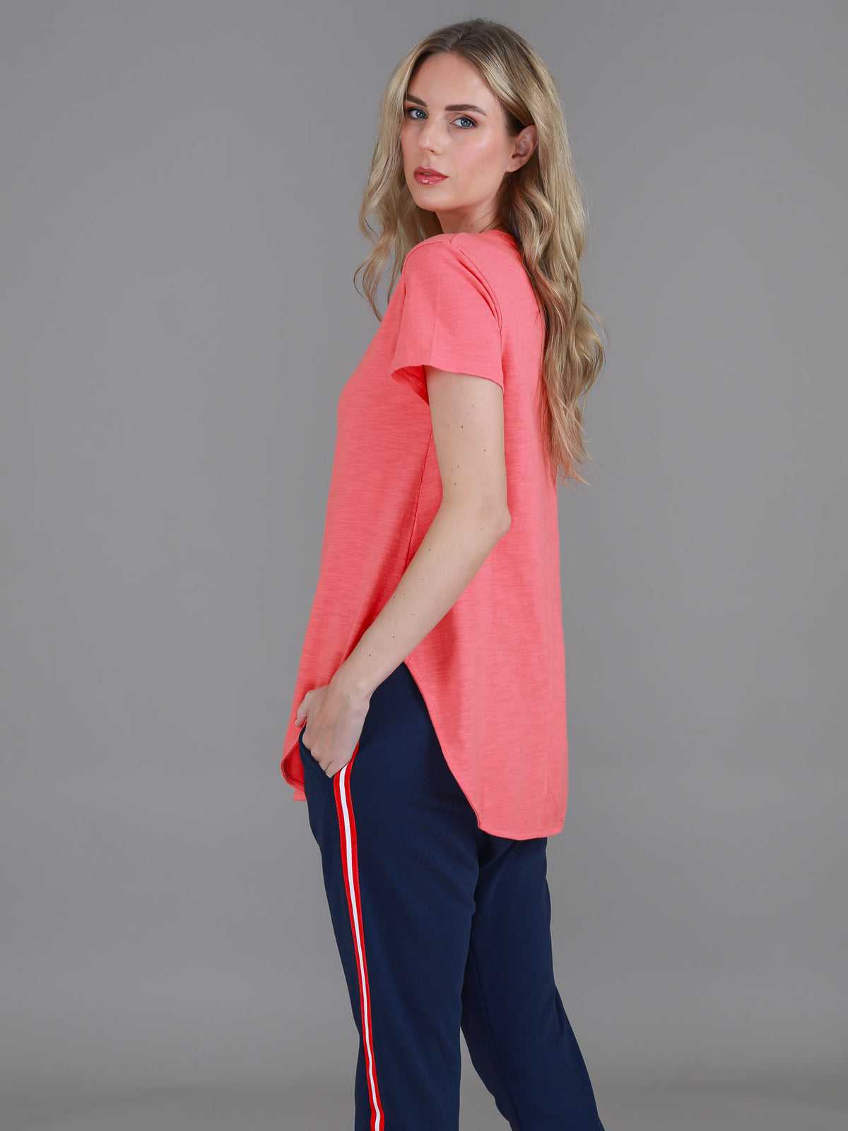 coral t shirt women