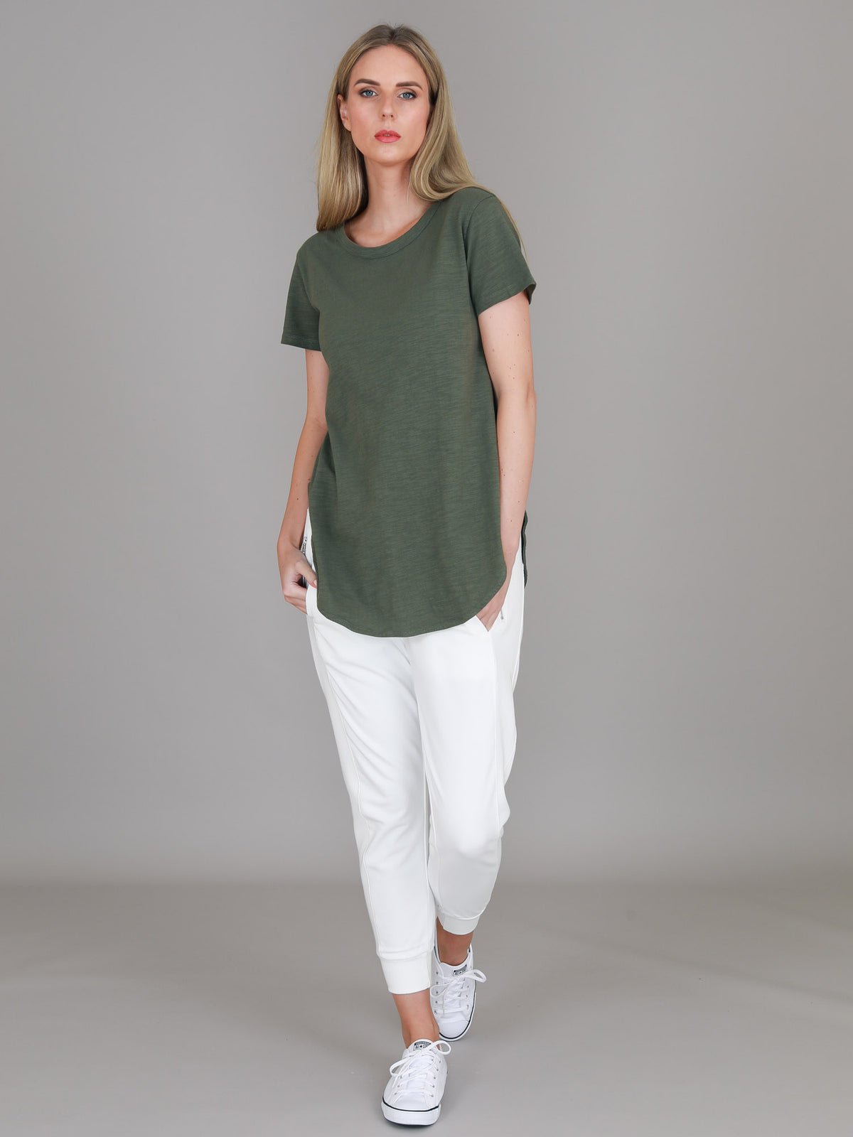 sage green t shirt
