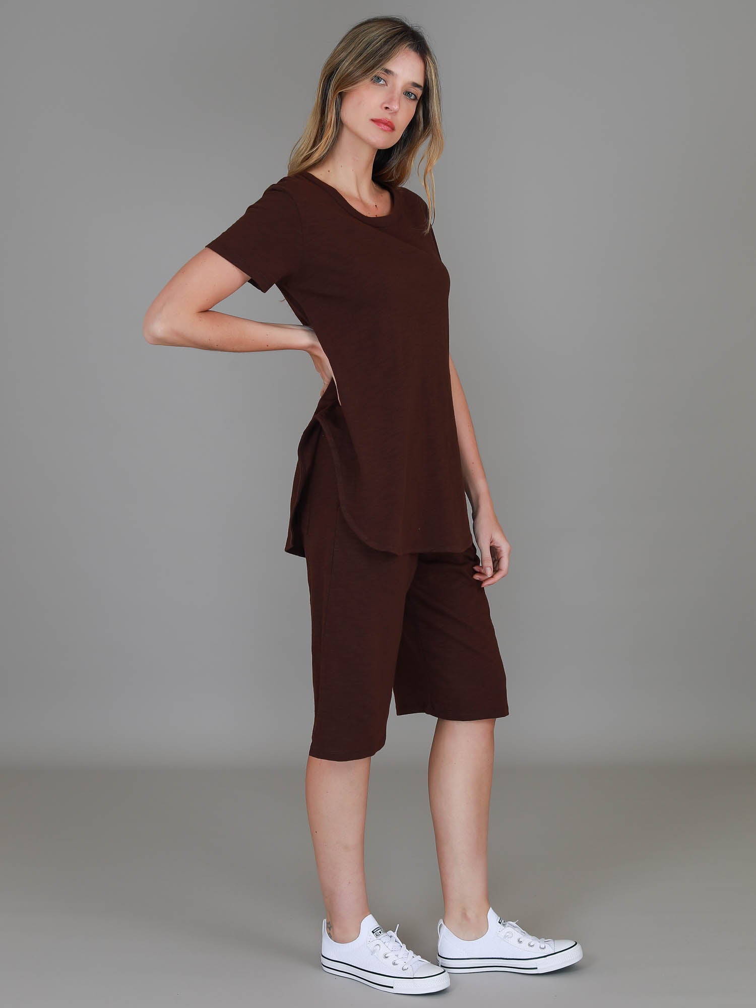 brown oversized shirt #color_cocoa