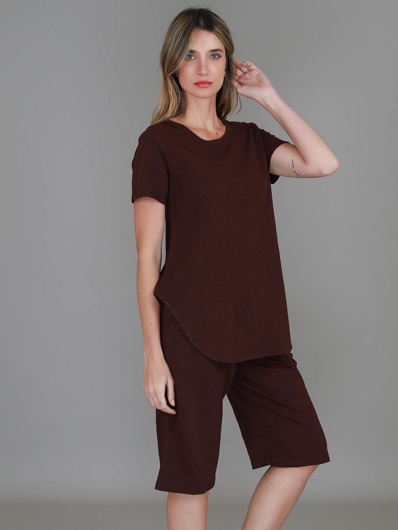 chocolate brown t shirt #color_cocoa