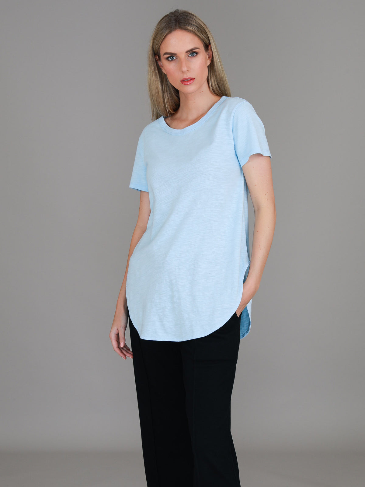 light blue t shirt women