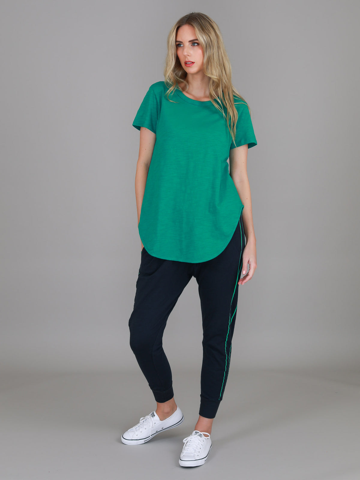 bright green t shirt