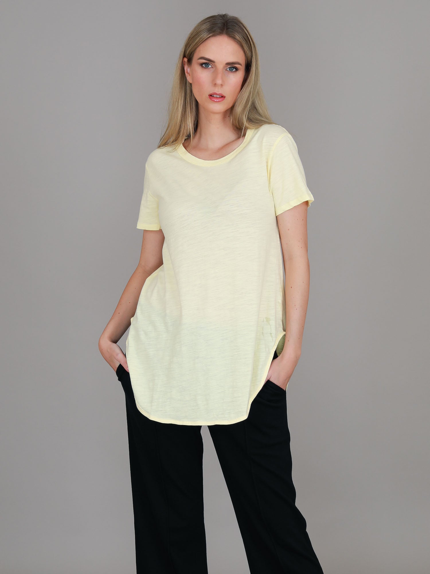 womens oversized t shirt #color_lemon