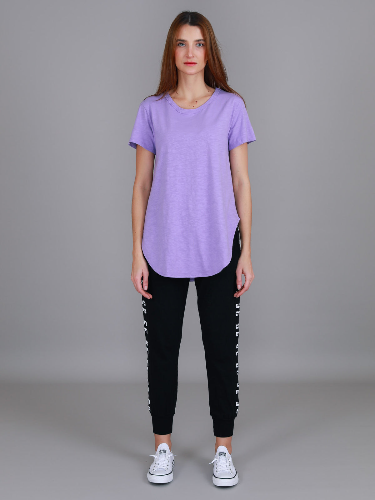 lilac crew neck t shirt