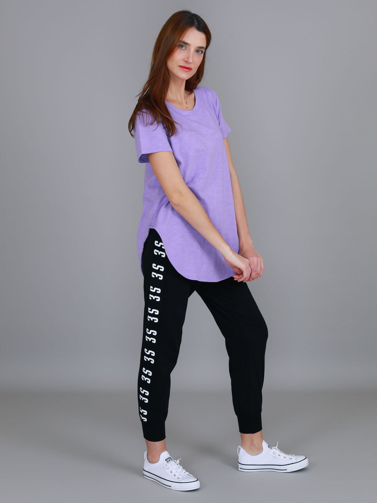 lilac longline t shirt