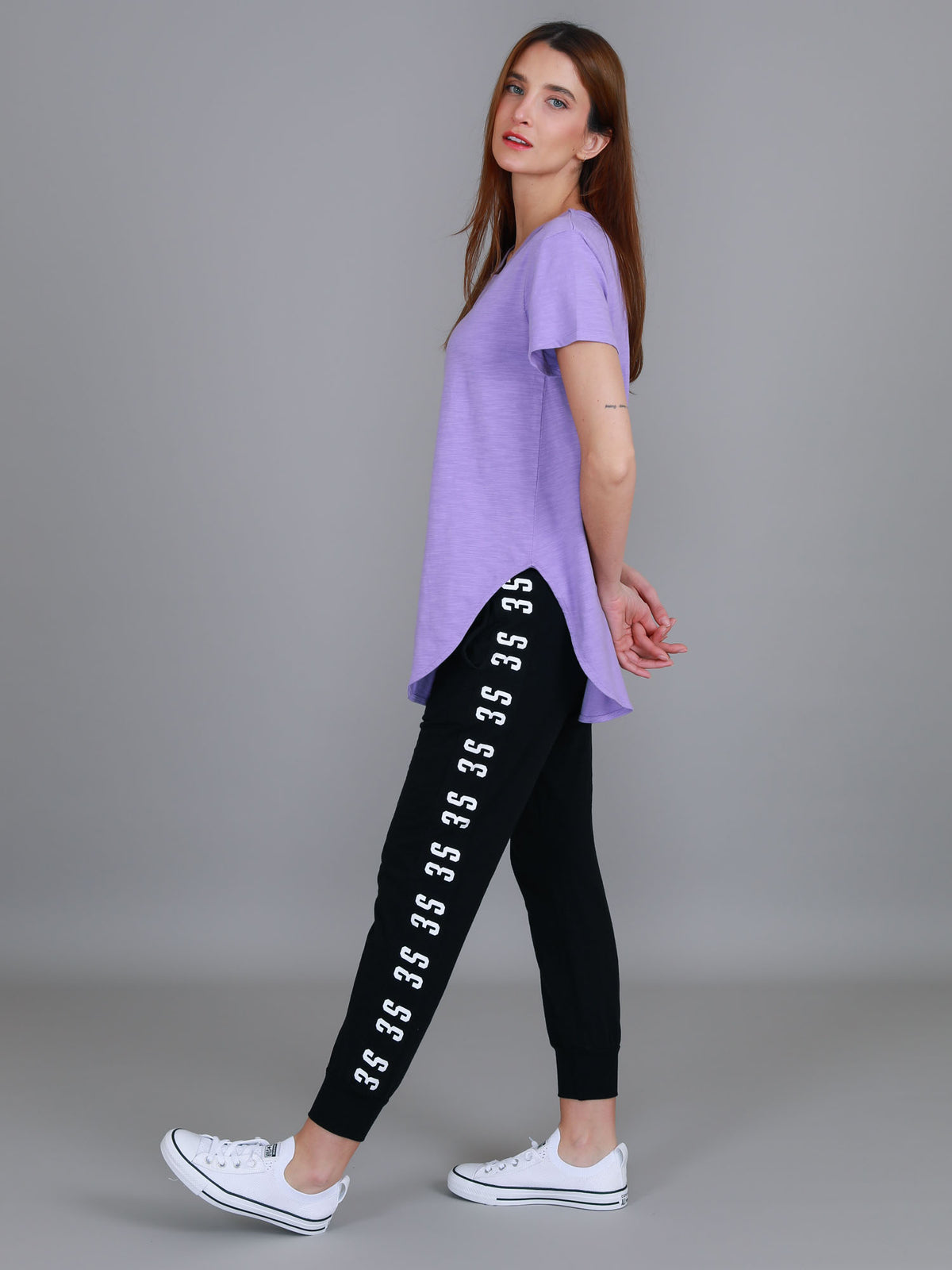 lilac cotton t shirt