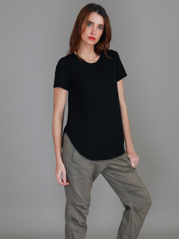 Elwood [-5cm] Curved Hem T Shirt