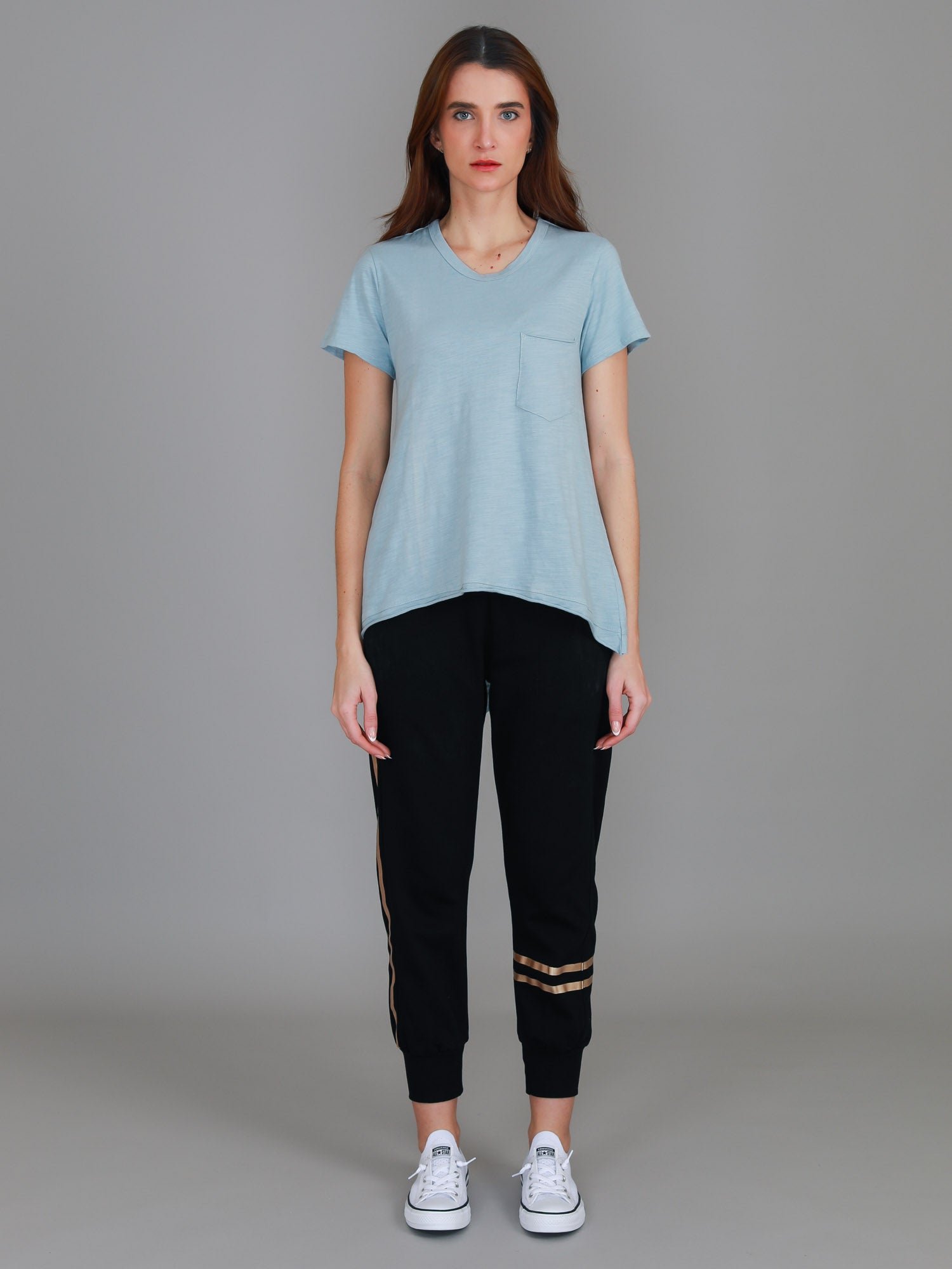 short sleeve top #color_mint blue