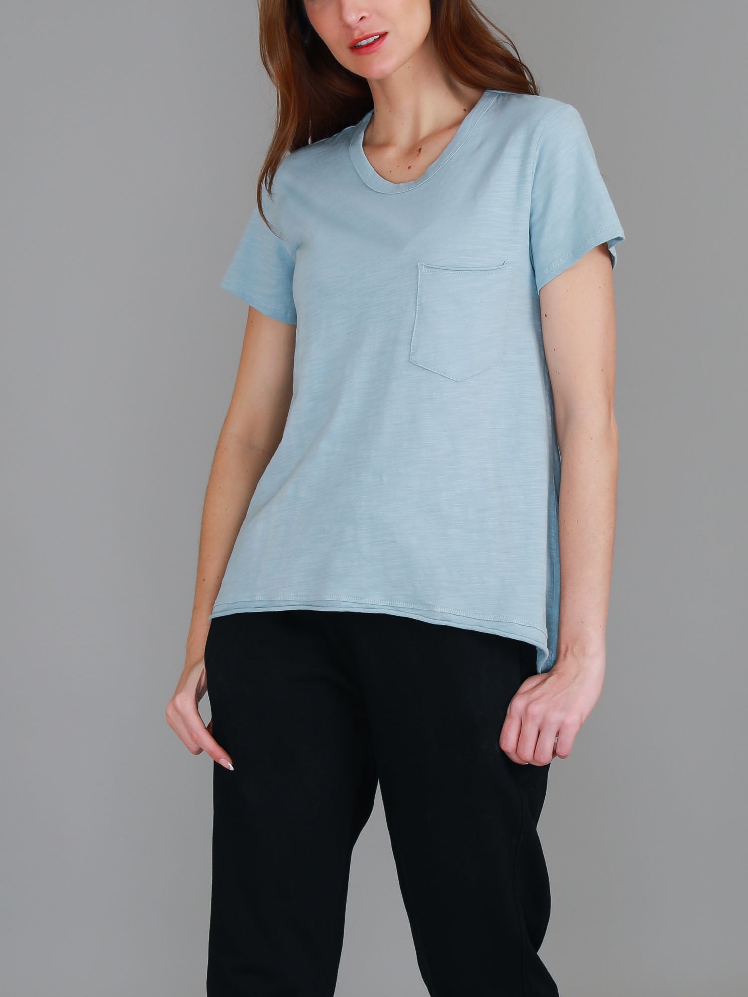 bright blue tshirt #color_mint blue