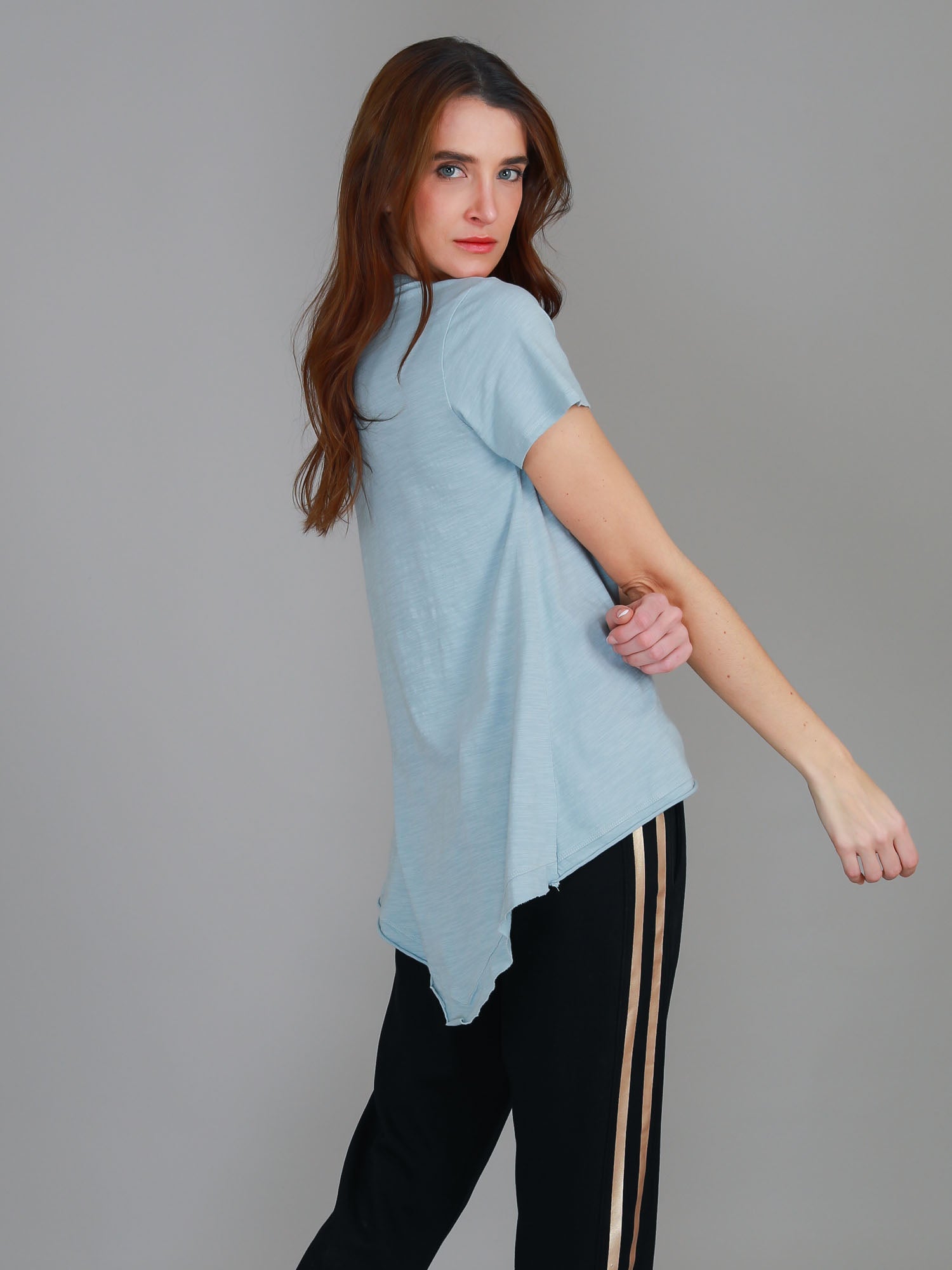 bright blue t shirt #color_mint blue